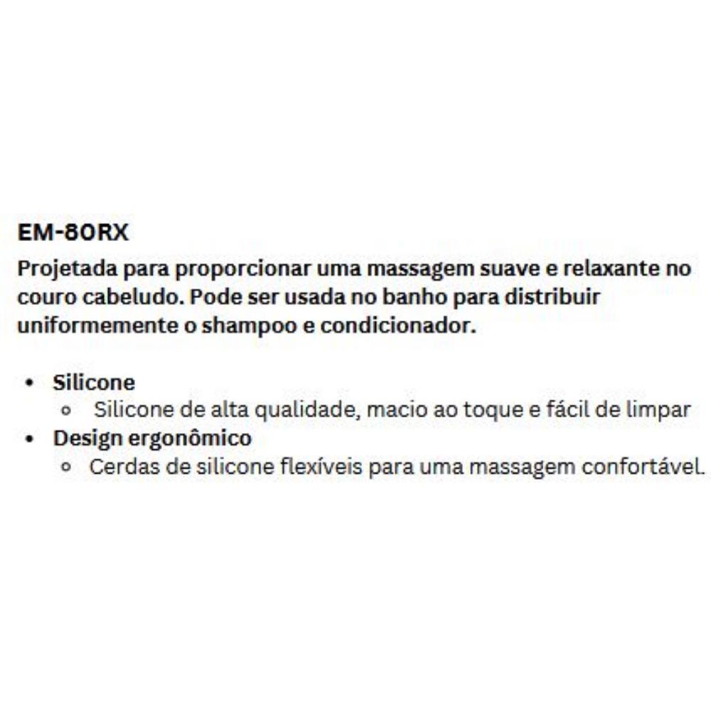 NYBC ESCOVA MASSAGEADOR DE SILICONE ROXA