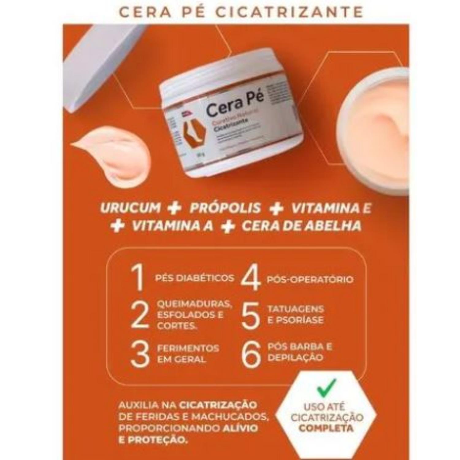 CERA PÉ URUCUM CREME CICATRIZANTE PARA OS...