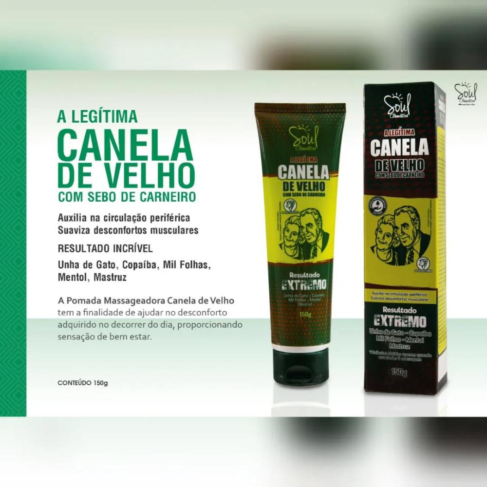 POMADA CANELA DE VELHO - SOUL COSMÉTICOS