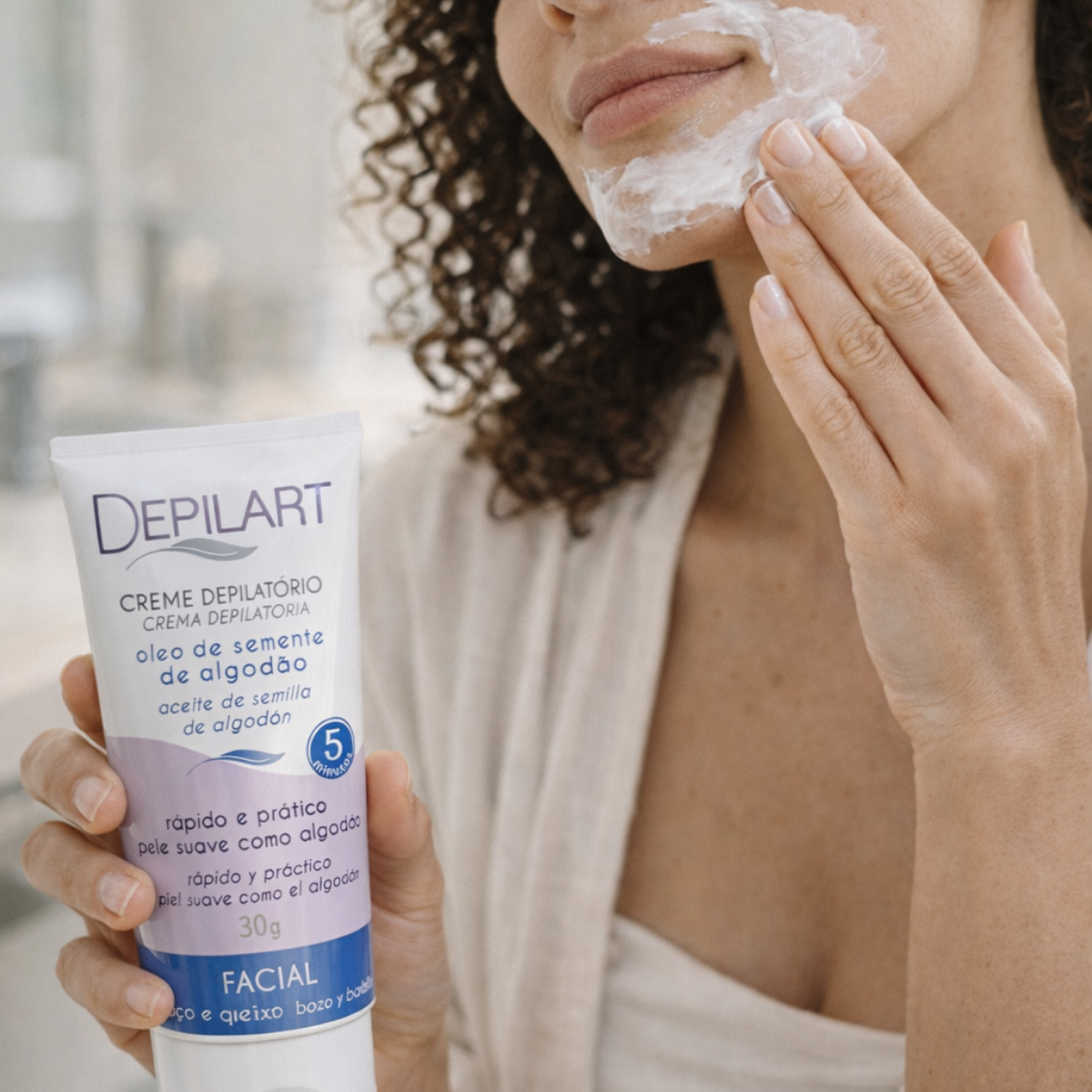 DEPILART CREME DEPILATÓRIO FACIAL ALGODÃ ...