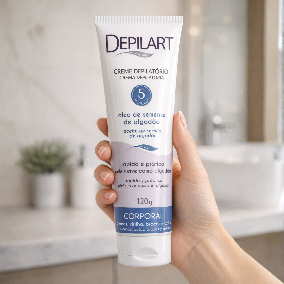 DEPILART CREME DEPILATÓRIO CORPORAL ALGOD...