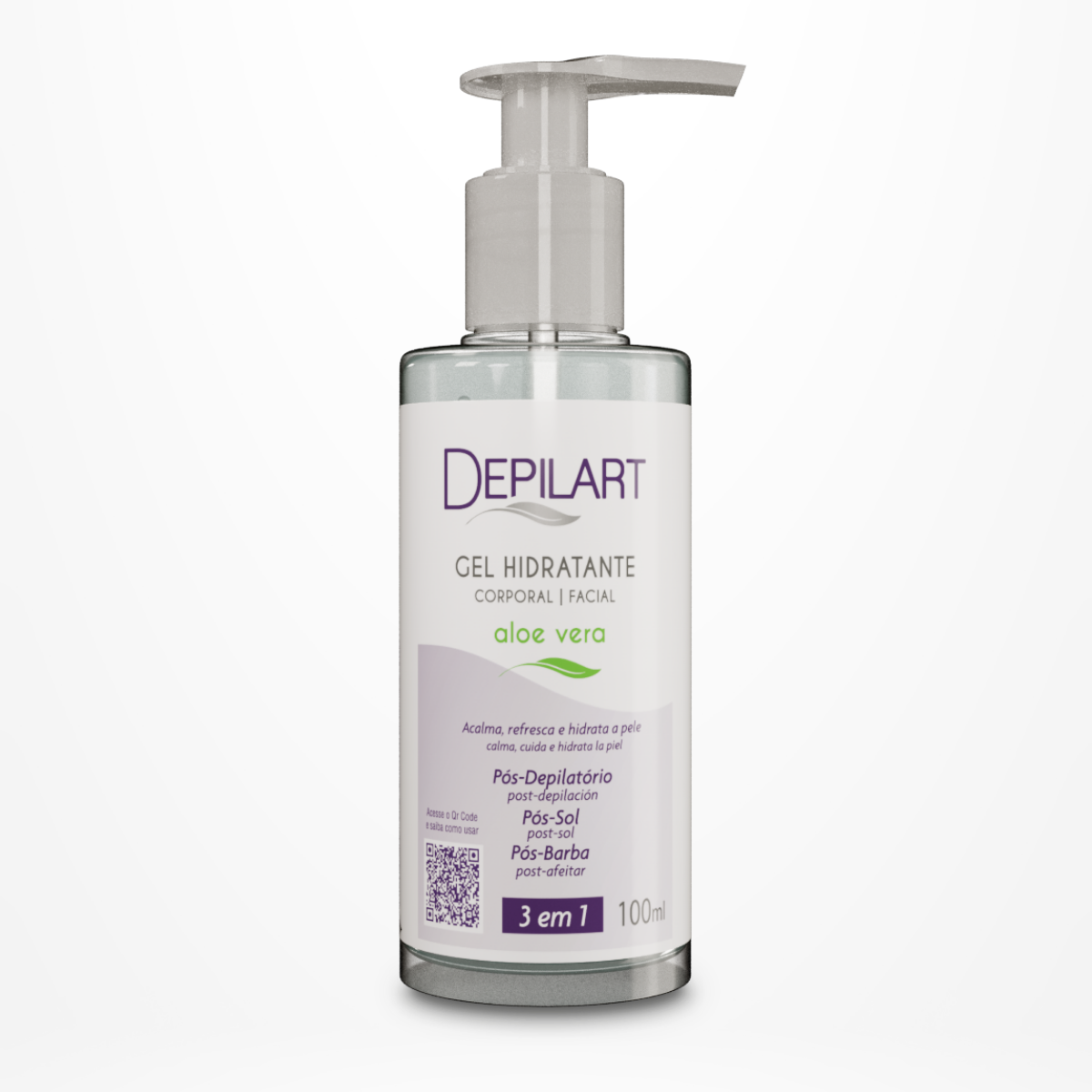 DEPILART GEL PÓS DEPILATÓRIO ALOE VERA 10...