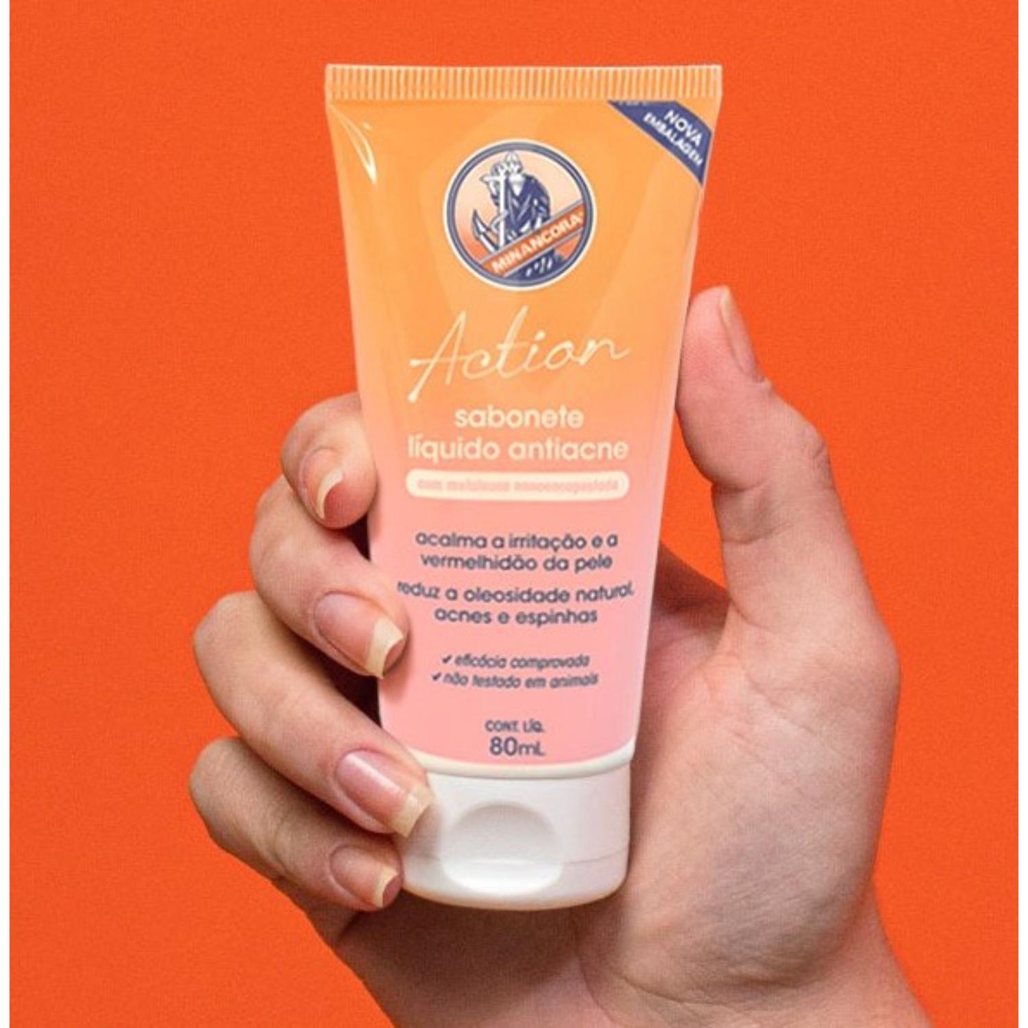 MINANCORA SABONETE LÍQUIDO ANTIACNE ACTIO...