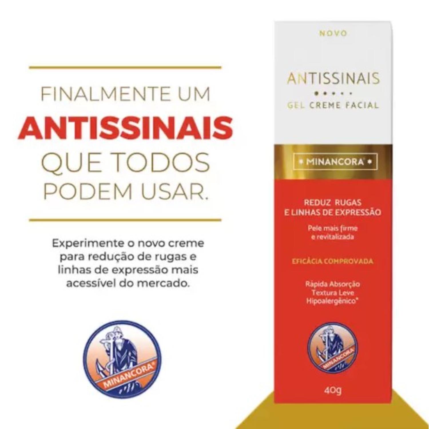 MINANCORA ANTISSINAIS GEL CREME FACIAL RE...