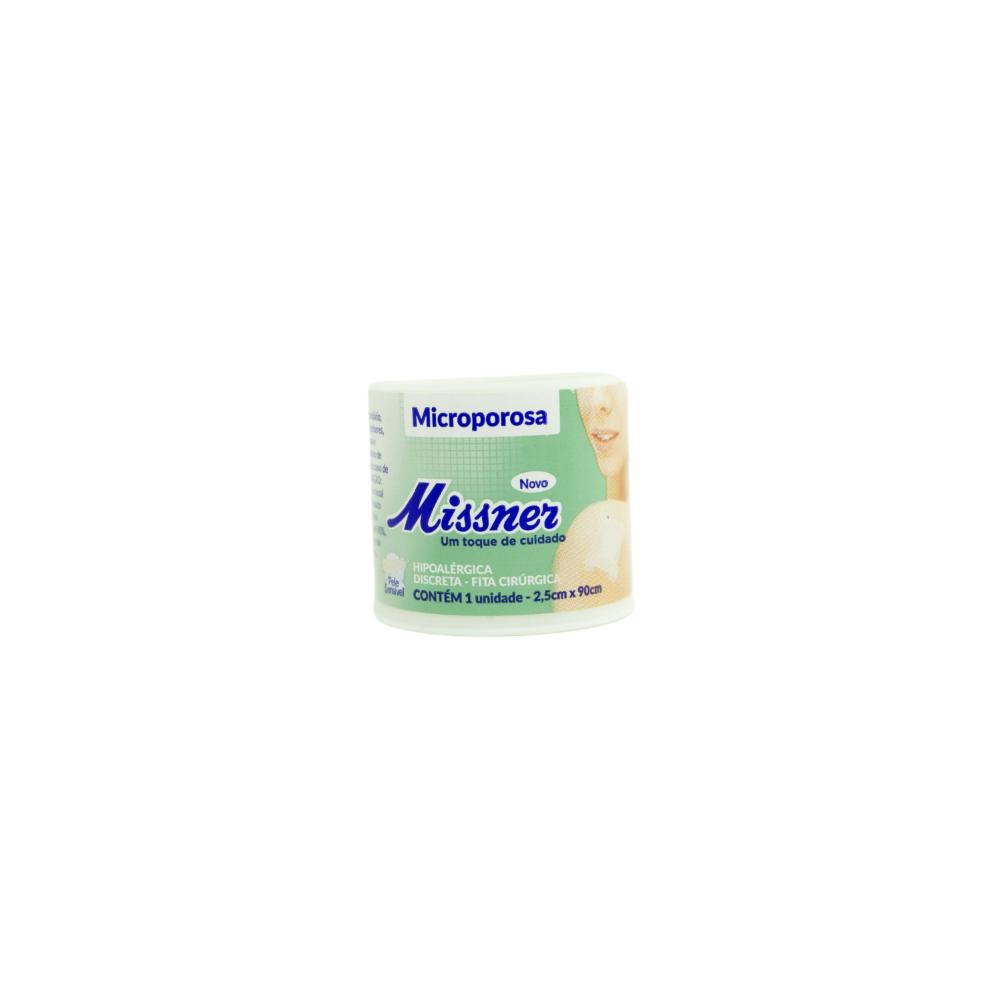 MISSNER FITA MICROPORE BRANCA 2,5 CM X 0,...