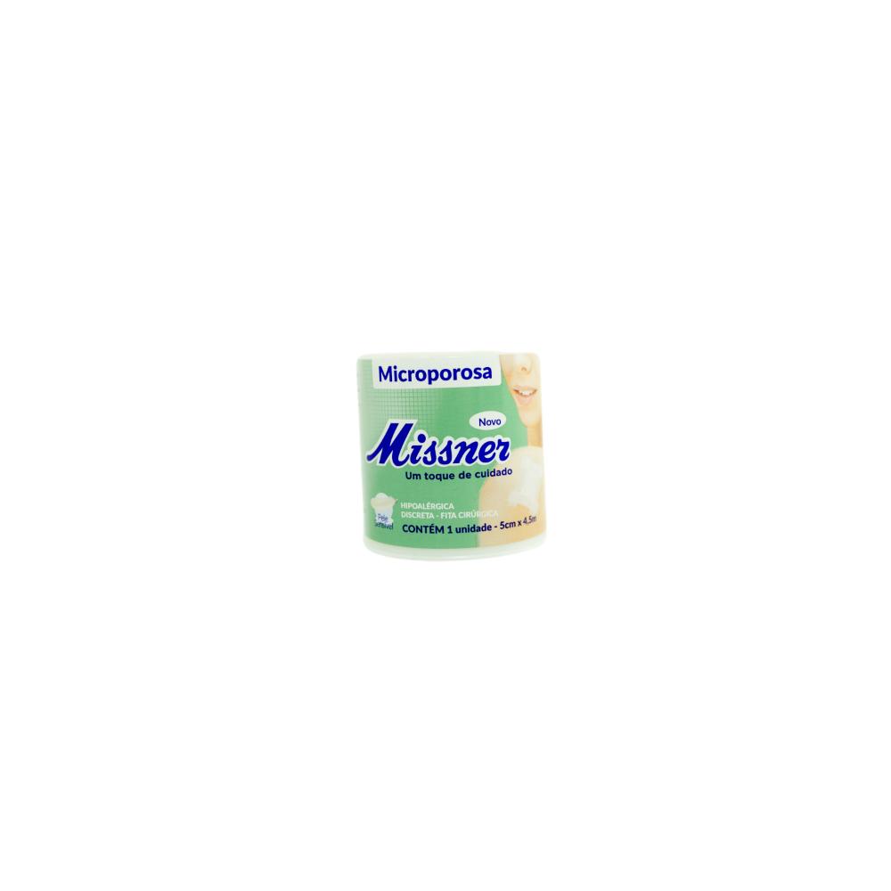 MISSNER FITA MICROPORE BRANCA 5,0 CM X 4,5 M