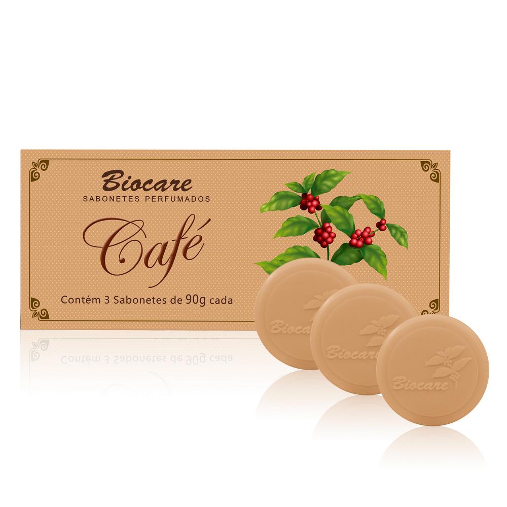 AROMÁTICA BIOCARE ESTOJO C/3 SABONETE CAF...