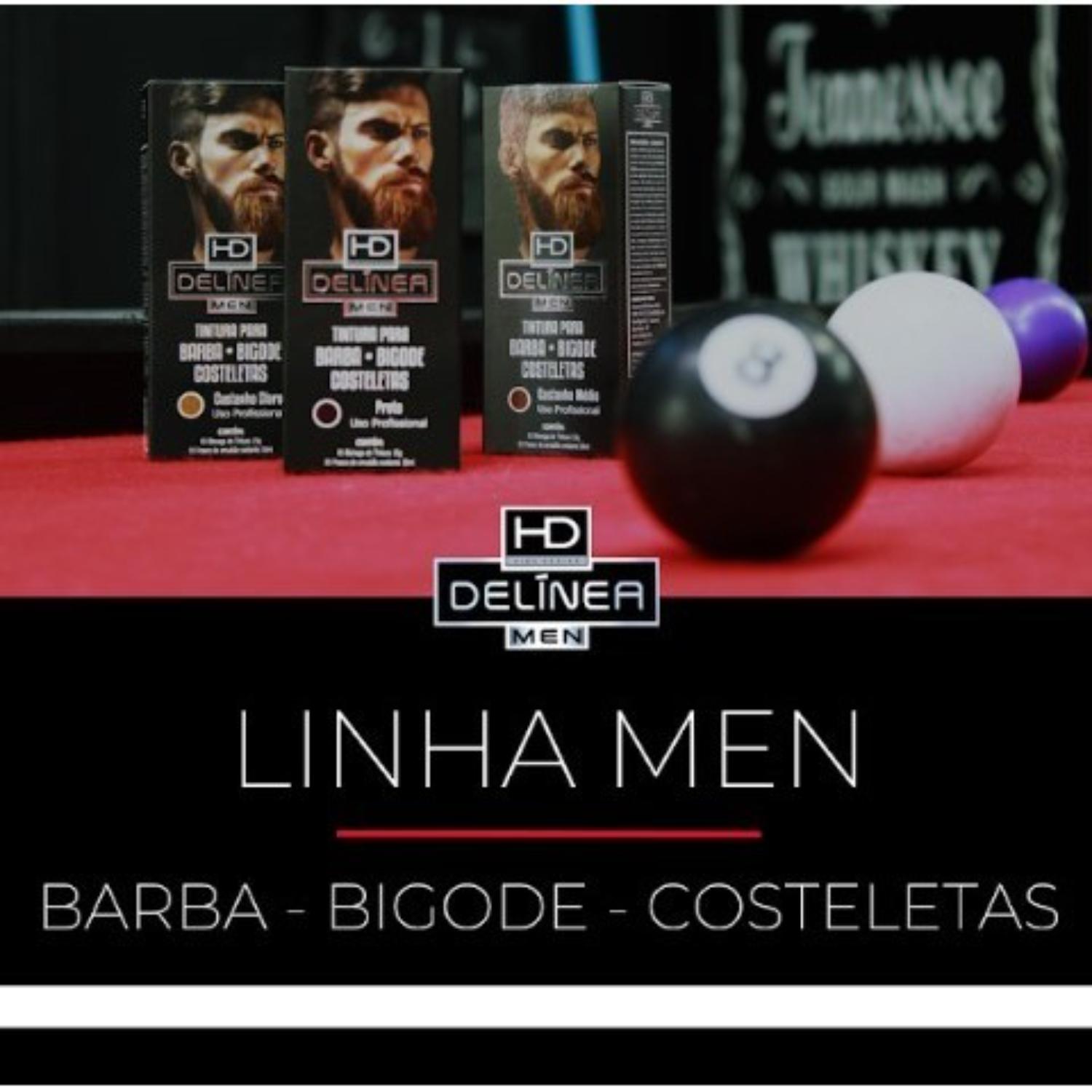 DELINEA MEN TINTURA PARA BARBA, BIGODE E ...