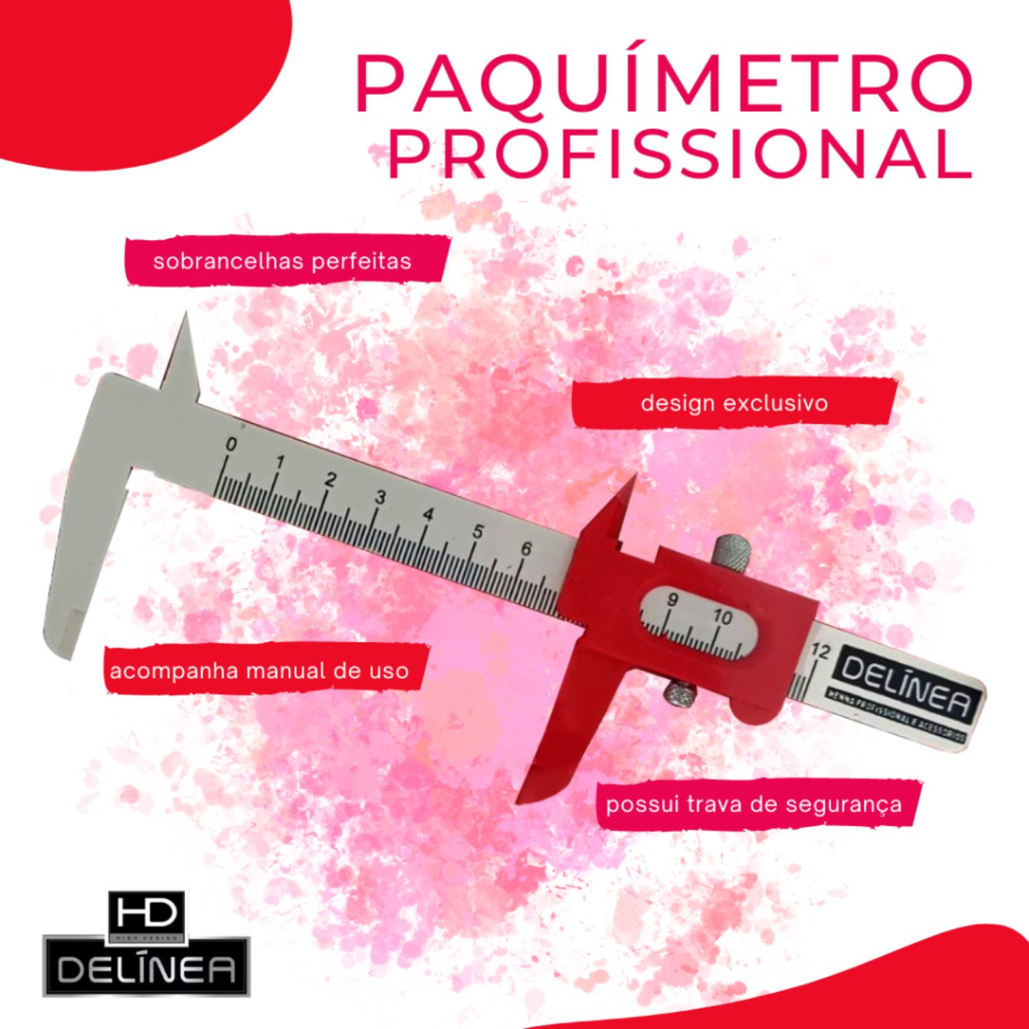 DELINEA PAQUÍMETRO PROFISSIONAL COM MANUAL